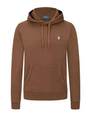 Softer Hoodie mit kleiner Poloreiter-Stickerei