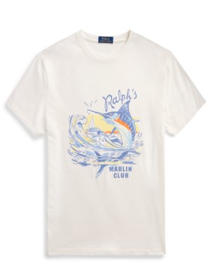 Leichtes T-Shirt mit Marlin-Print, Classic Fit