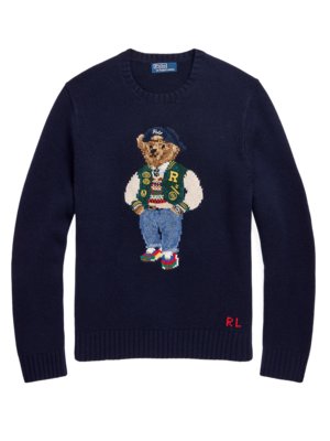 Pullover mit Polo-Bear-Stickerei und Kaschmiranteil