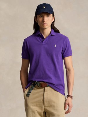 Poloshirt in Piqué-Qualität, Custom Slim Fit