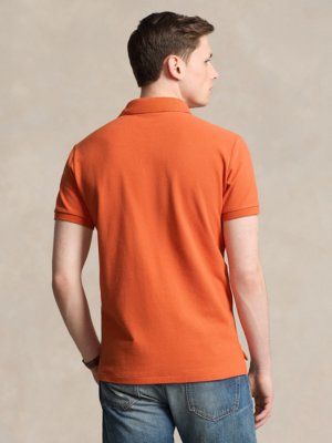 Piqué-Poloshirt aus Baumwolle, Custom Slim Fit