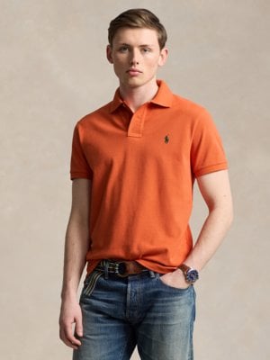 Piqué-Poloshirt aus Baumwolle, Custom Slim Fit