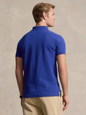 Piqué-Poloshirt aus Baumwolle, Custom Slim Fit