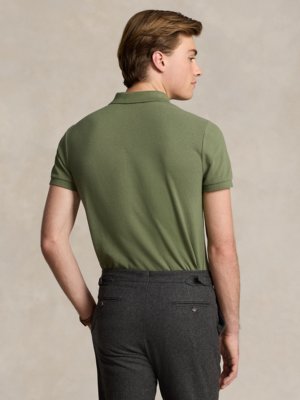 Piqué-Poloshirt aus Baumwolle, Custom Slim Fit