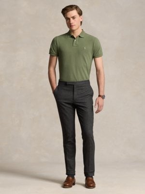 Piqué-Poloshirt aus Baumwolle, Custom Slim Fit