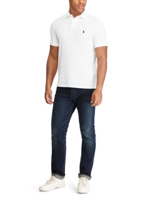 Poloshirt-Slim-Fit-in-Mesh-Qualität