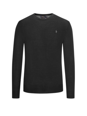 Leichter Pullover aus Merinowolle, Slim Fit