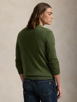 Leichter Pullover aus Merinowolle, Slim Fit