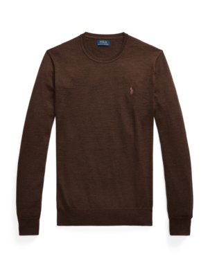 Leichter Pullover aus Merinowolle, Slim Fit