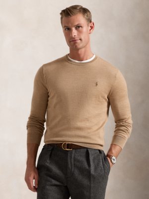 Leichter Pullover aus Merinowolle, Slim Fit