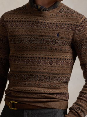 Softer Pullover mit Norwegermuster