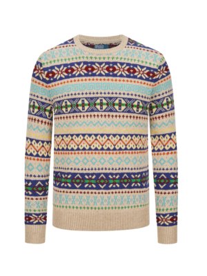 Pullover aus Wollgemisch mit Fair Isle-Muster