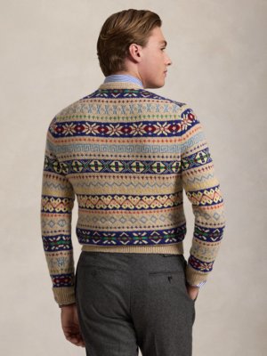 Pullover aus Wollgemisch mit Fair Isle-Muster