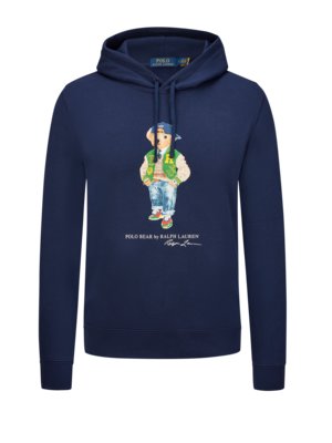 Hoodie mit Polo Bear-Print und Soft Finish-Innenseite