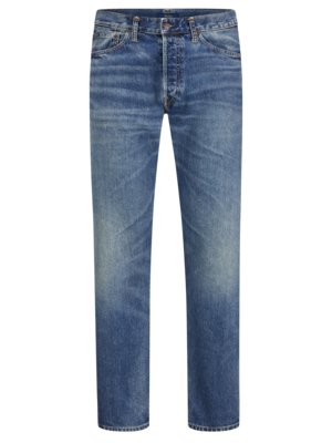 Jeans in Washed-Optik, Heritage Straight Fit