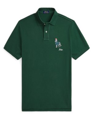 Piqué-Poloshirt mit Polo Dog-Stickerei, Classic Fit