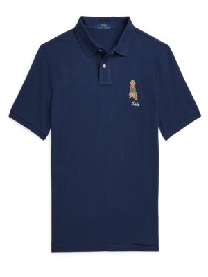 Piqué-Poloshirt mit Polo Dog-Stickerei, Classic Fit