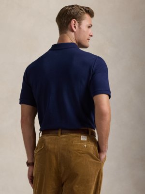 Piqué-Poloshirt mit Polo Dog-Stickerei, Classic Fit