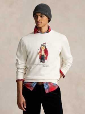 Sweatshirt mit Polo-Bear-Frontprint aus einem Baumwollgemisch