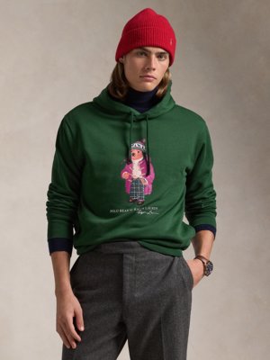 Hoodie mit farbigem Polo Bear-Print