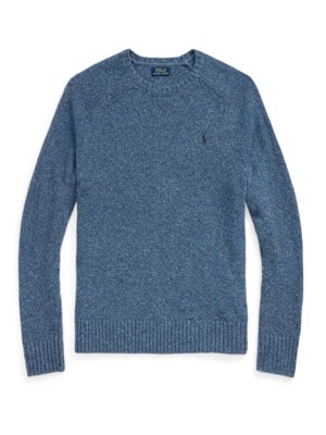 Pullover aus einem Wollgemisch mit Seidenanteil