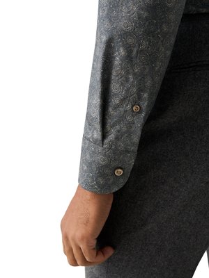 Signature Twill Hemd mit floralem Print, Contemporary Fit