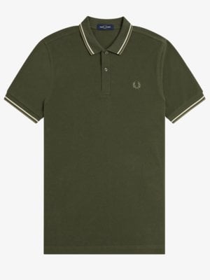 Poloshirt mit Logo-Stickerei und Kontrastbündchen