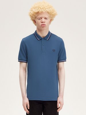 Poloshirt mit Logo-Stickerei und Kontrastbündchen