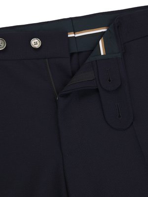 Baukastenhose aus Schurwolle, Slim Fit