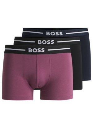 3er Pack Boxer Trunks mit Stretchanteil