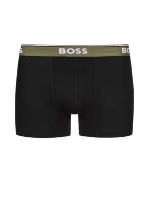 3er Pack Boxer Trunks mit elastischem Label-Bund