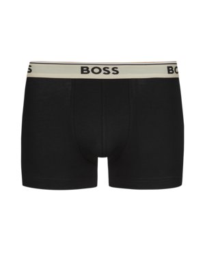 3er Pack Boxer Trunks mit elastischem Label-Bund