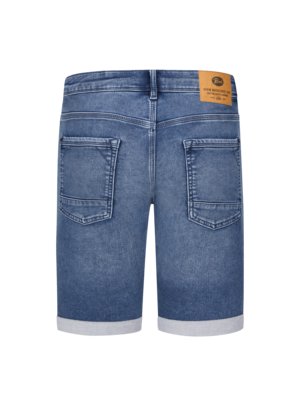 Jeans-Bermudashorts-mit-Stretch,-Slim-Fit