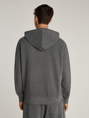 Hoodie mit gesticktem Label-Schriftzug