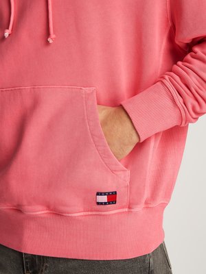 Hoodie mit gesticktem Label-Schriftzug