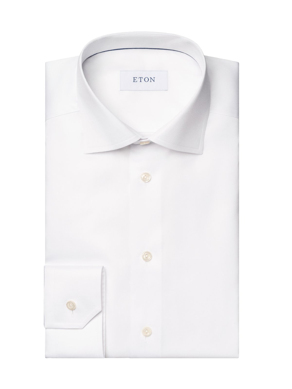 Eton Unifarbenes Twill-Hemd, Contemporary Fit in 46