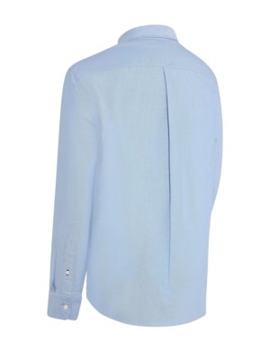Unifarbenes Hemd in Oxford-Qualität mit Button Down-Kragen, Regular Fit