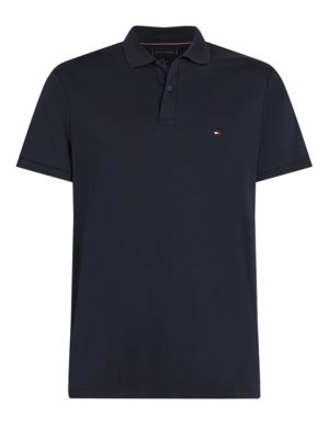 Glattes Poloshirt in jersey-Qualität mit Logo-Stickerei