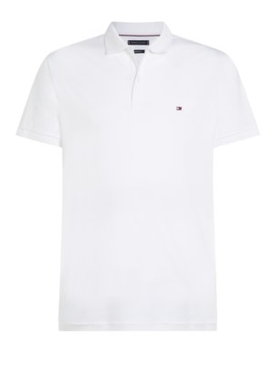 Glattes Poloshirt in jersey-Qualität mit Logo-Stickerei