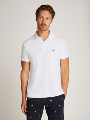 Glattes Poloshirt in jersey-Qualität mit Logo-Stickerei