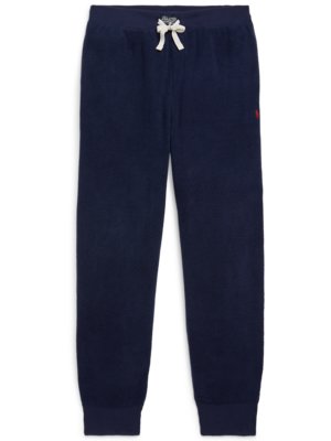 Sweatpants in Fleece-Qualität mit Logo-Stickerei