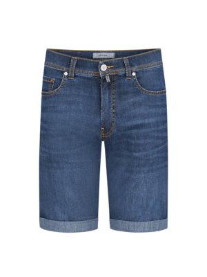 Jeans-Shorts mit Umschlag, Modern Fit