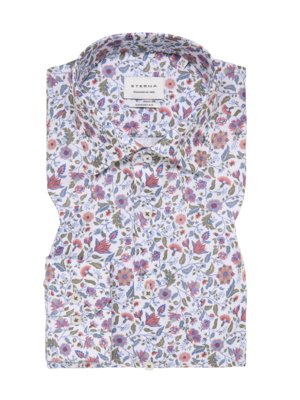 Hemd mit floralem Allover-Print, Slim Fit