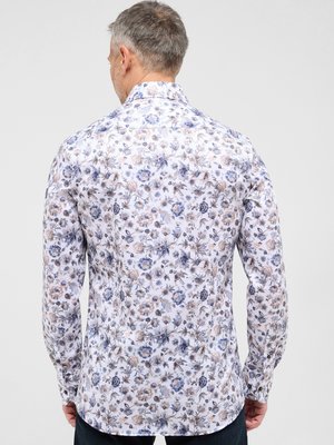 Hemd in Vollzwirn-Qualität mit floralem Allover-Print, Slim Fit