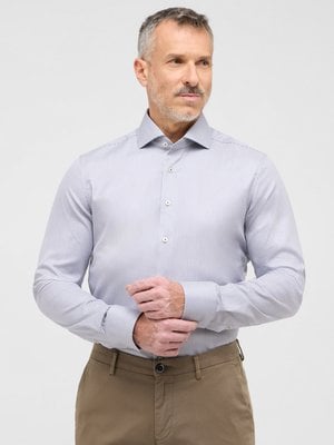 Hemd in Vollzwirn-Qualität mit feinem Muster, Slim Fit