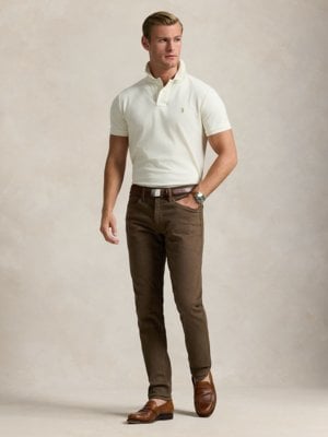 Poloshirt in Piqué-Qualität, Custom Slim Fit