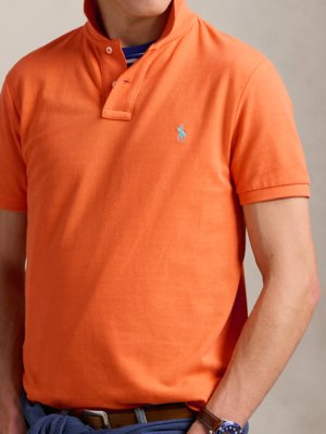 Poloshirt in Piqué-Qualität, Custom Slim Fit