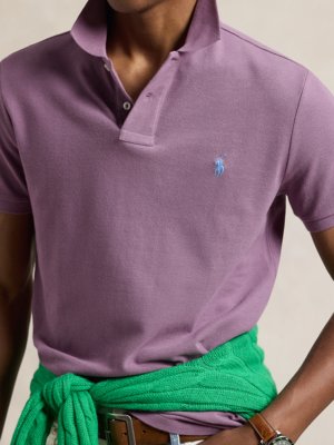 Poloshirt in Piqué-Qualität, Custom Slim Fit