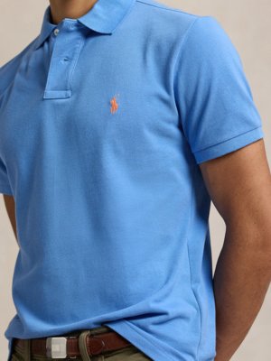 Poloshirt in Piqué-Qualität, Custom Slim Fit