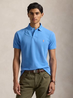 Poloshirt in Piqué-Qualität, Custom Slim Fit